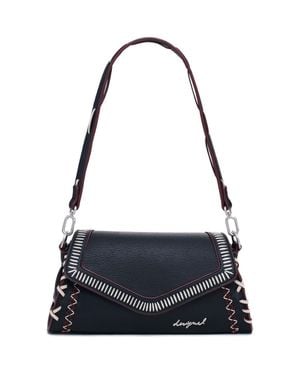 Desigual Faux Leather Shoulder Bag - Black