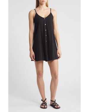 Rip Curl Premium Surf Cotton Gauze Minidress - Black