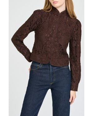 Wayf Eleanor Lace Jacket - Black
