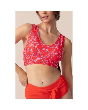 Nanis Twist Swim Crop - Red