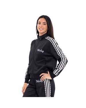Disney Mickey Mouse Athletic Zip-Up Track Jacket - Black