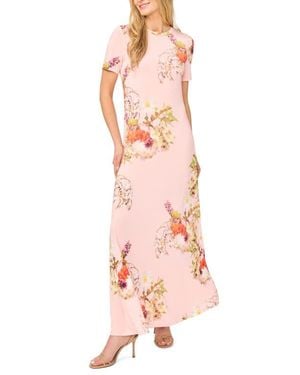 Ted Baker Theresa Floral T-Shirt Maxi Dress - Pink