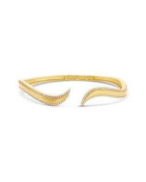 SHYMI Pav Outline Curl Cuff Bangle - Metallic