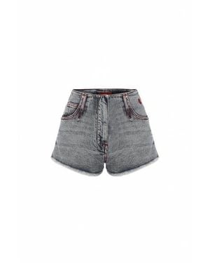 Pcfg Cotton Faded Super Mini Short - Gray
