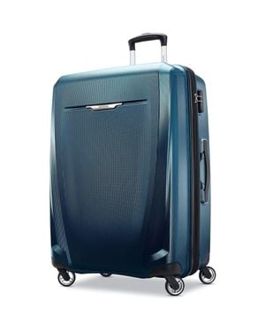 Samsonite Winfield 3 Dlx Checked-Large Spinner - Blue