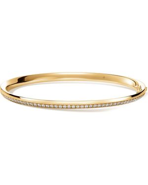 Hearts On Fire Barre Pavé Diamond Bangle - Metallic
