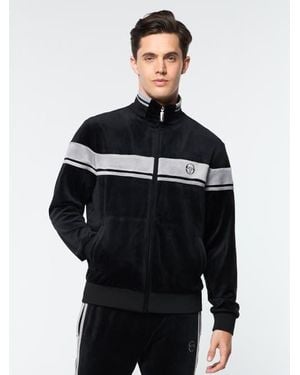 Sergio Tacchini Damarindo Velour Track Jacket - Black