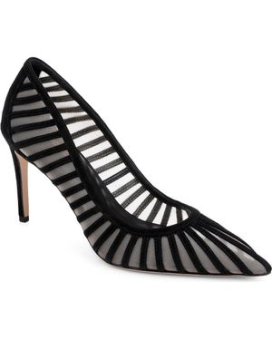 L'Agence Lenox Mesh Pump - Black