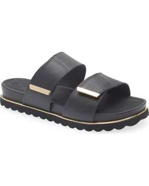 Chocolat Blu Candi Slide Sandal - Black