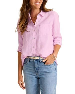 Tommy Bahama Coastalina Linen Button-Up Shirt - Red