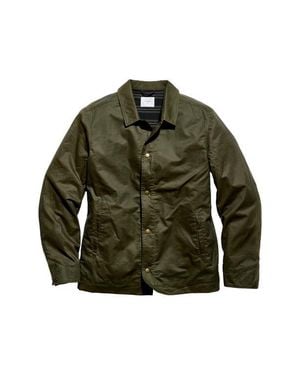 Billy Reid Harrison Water Repellent Waxed Cotton Jacket - Green