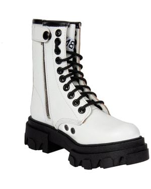 Urbnkicks Genuine Leather Combat Boots - Black