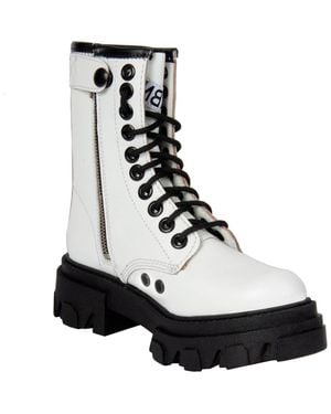 Urbnkicks Genuine Leather Combat Boots - Black