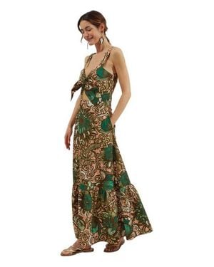 La DoubleJ Peek-A-Boo Party Dress - Green