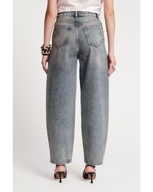 Frances Valentine Jessie Medium Rise Jean - Gray