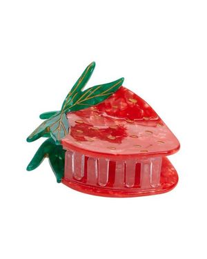 Solar Eclipse Strawberry Claw Hair Clip - Red