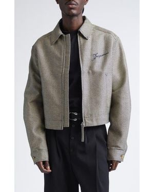 Jacquemus Le Veste De-Nîmes Canevas Denim Jacket - Gray