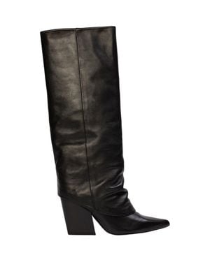 Black Suede Studio Nev 100 Leather Boot - Black