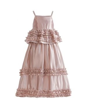 Tulle Calista Ruffle Skirt Set - Pink