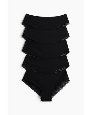 H&M 5-Pack Hipster Briefs - Black