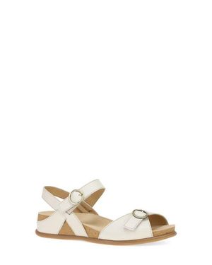 Dansko Candace Ankle Strap Wedge Sandal - Natural