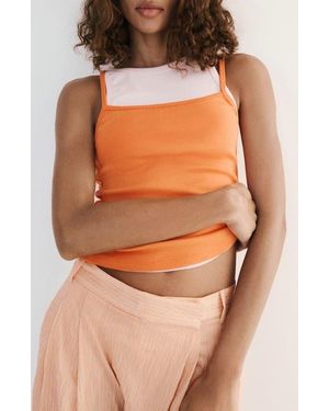 Mango Layered Tank - Orange