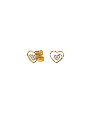 Arte Nova Jewellery Heart Earrings - Black