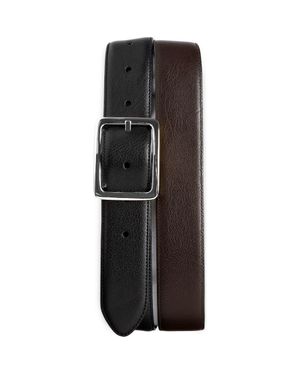 Harbor Bay by DXL Reversible Leather Dress Belt - Black