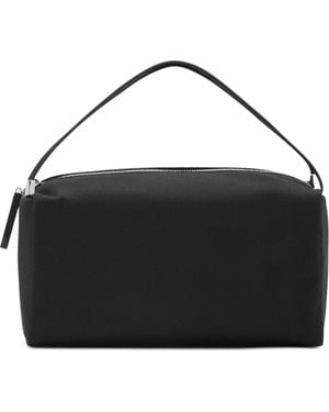 Mango Nylon Top Handle Bag - Black
