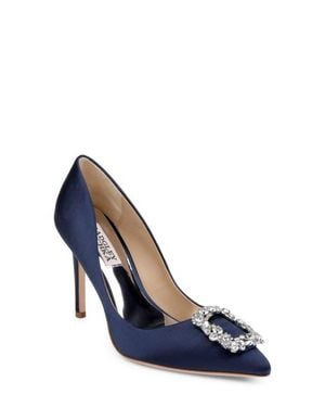 Badgley Mischka Collection Cher Crystal Embellished Pump - Blue