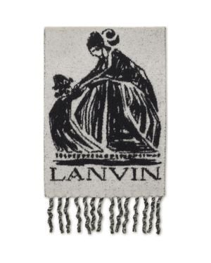 Lanvin Mother & Daughter Wool Scarf - Black