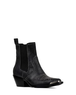 Donald J Pliner Tayden Western Chelsea Boot - Black