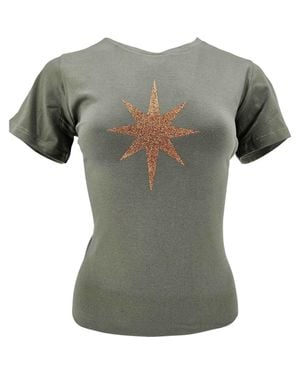 Madison Maison X On/Off Essentials Plain Star T-Shirt - Gray