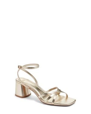 BP. Isabelle Heel Ankle Strap Sandal - White