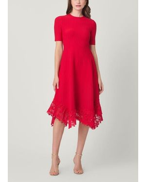 Shoshanna Shailene Courcheval Knit Dress - Red