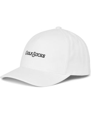 Travis Mathew Golf Sucks Six-Panel Snapback Cap - White