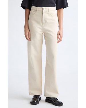 Rohe Bruun High Waist Baggy Wide Leg Jeans - Natural