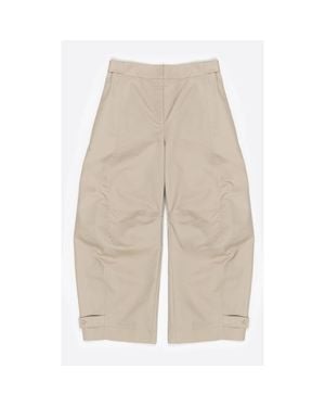 Bimba Y Lola Adjustable Barrel Leg Pants - Natural