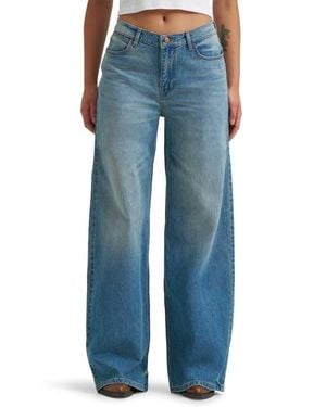 Wrangler Low Rise Baggy Wide Leg Jeans - Blue