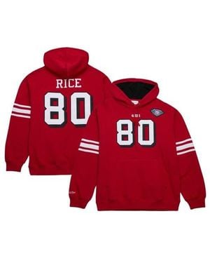 Mitchell & Ness Jerry Rice San Francisco 49Ers Retired Player Name & Number Pullover Hoodie