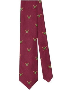 Robert Talbott Robert Devil And Pitchforks Best Of Class Necktie - Red