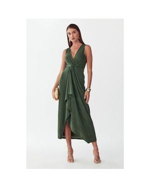 BWLDR Andi Midi Dress - Green