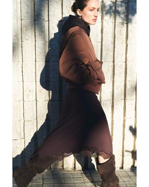 H&M Padded Bomber Jacket - Brown