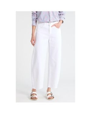 Frank & Eileen Brennan Barrel Leg Jeans - White