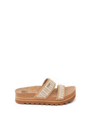 Reef Cushion Vista Hi Platform Slide Sandal - Brown