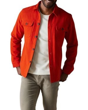 The Normal Brand Brightside Flannel Lined Workwear Jacket - Red