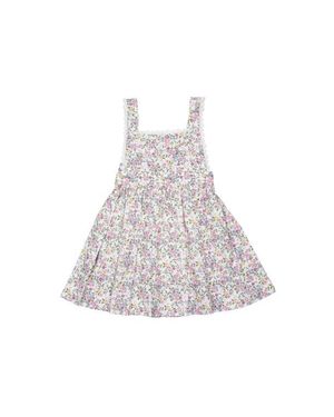 Cuclie Ana Pinafore Dress - White