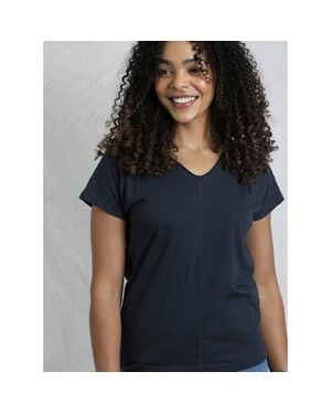 Weird Fish Pernille Cutaway T-Shirt - Blue