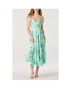 Astr Maeve Midi Dress - Green