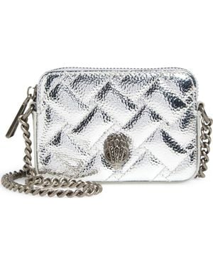 Kurt Geiger Micro Kensington Metallic Faux Leather Camera Bag